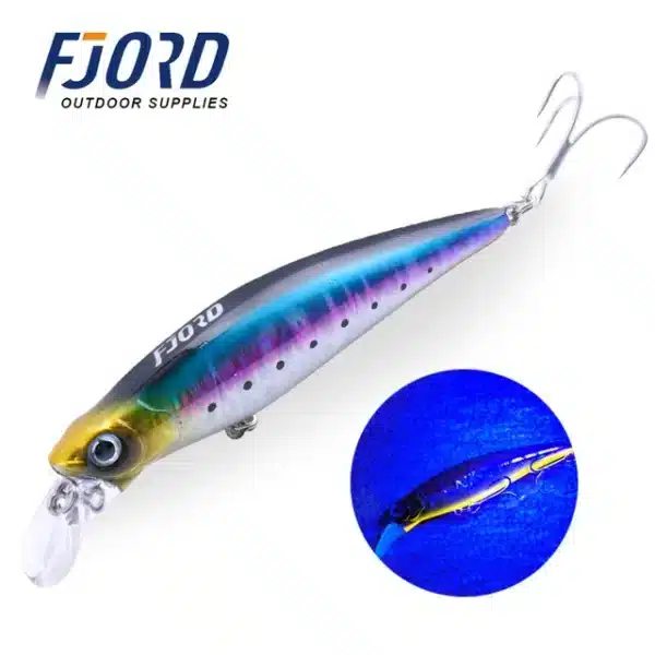 Señuelo de Pesca Fjord Minnow 31g 90mm - Azul plateado